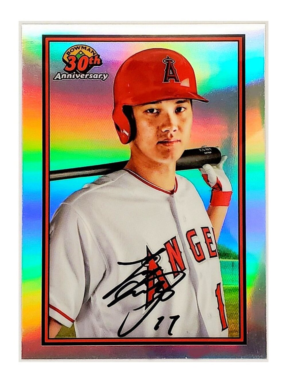 SHOHEI OHTANI REFRACTOR "1989" RETRO 2019 BOWMAN CHROME #B30-SO ANGELS, DODGERS